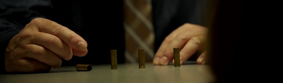 Picture of bullets falling during Canal Street interrogation.